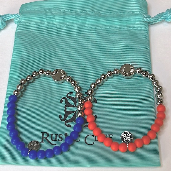 Rustic Cuff Set of Two Bracelets ⚡️🏀⚡️ - Picture 4 of 5